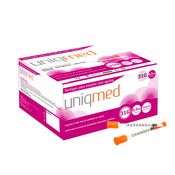 Seringas para Insulina Uniqmed - UniqMed - UniqMed